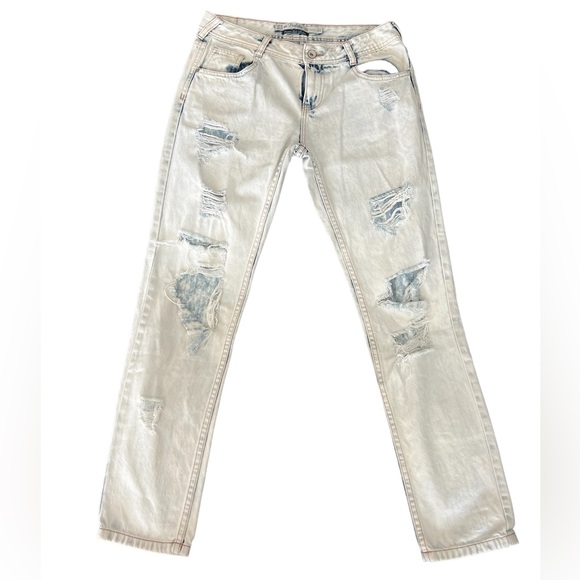 COPY - ZARA | Jeans Distressed Acid Wash 8 - Picture 2 of 6